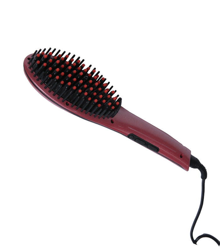 Hot Selling Massage Lowest Price Electrical Hair Salon Comb, Hair Brush Straightener with LCD digital display ZR-1008