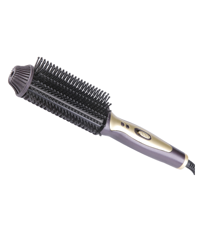Electric Hot Comb ceramic coating Hair straightening Brush ZR-070B